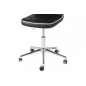 Chaise de bureau confortable en simili cuir de qualité PENOTI, noir