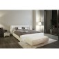 Lit design en cuir italien de luxe PRIMA, blanc, 180x200