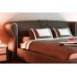 Lit design en cuir italien de luxe VEGAS, chocolat, 140x190 Lit design en cuir italien de luxe VEGAS, chocolat, 140x190
