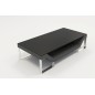 Table basse design PERLE, gris foncé, 120×70×42 cm