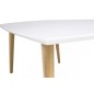 Table basse très tendance design en bois, ELSA, Blanc