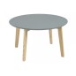 Table basse tendance en bois laqué gris foncé, MONA