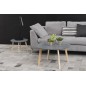 Table basse tendance en bois laqué gris foncé, MONA