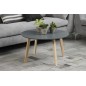 Table basse tendance en bois laqué gris foncé, MONA