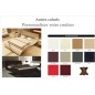 Lit design en cuir italien de luxe BELIA, couleur personnalisée, 140x190
