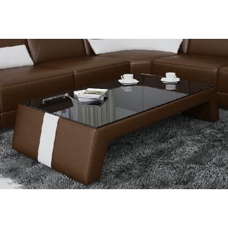 Table basse design SIARA, chocolat
