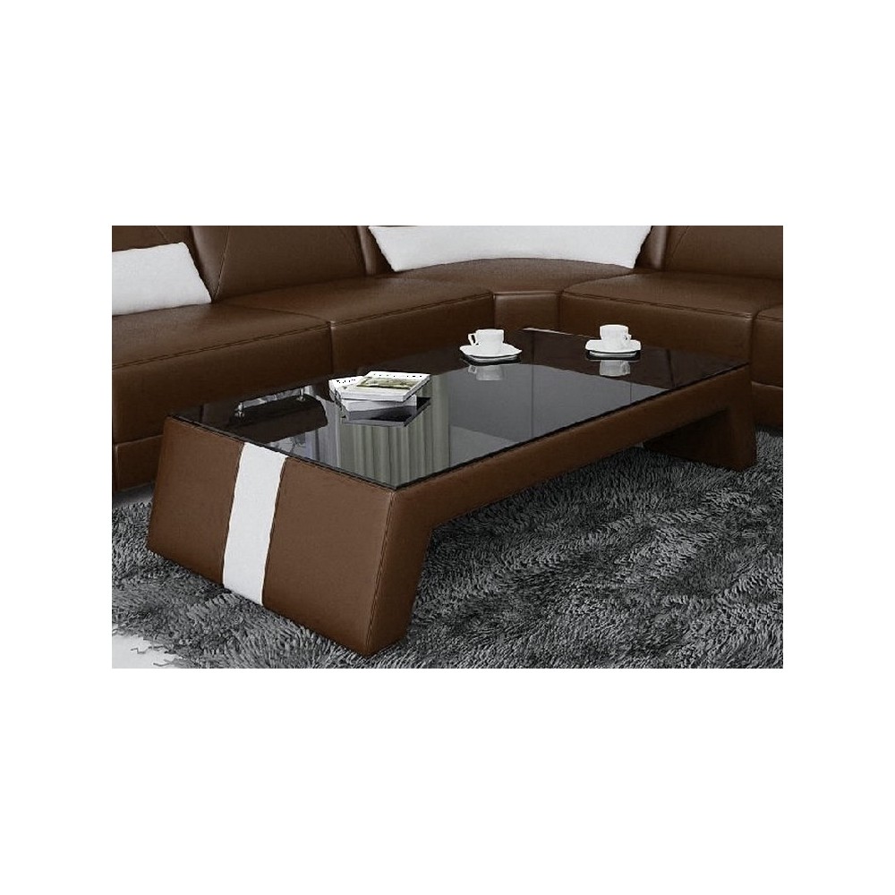 Table basse design SIARA, chocolat