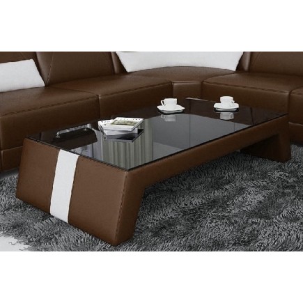 Table basse design SIARA, chocolat