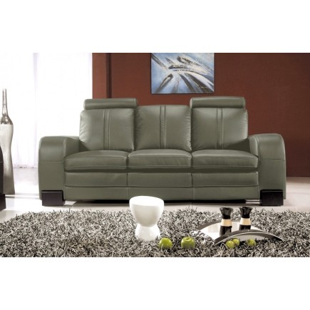 Canapé RELAXO 3 places cuir haut de gamme italien vachette Vénésetti Cuir Prestige luxe. Vénésetti