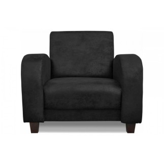 Ensemble de 2 superbes fauteuils en tissu de qualité MAGDA, noir
