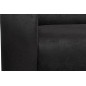 Ensemble de 2 superbes fauteuils en tissu de qualité MAGDA, noir