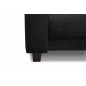 Ensemble de 2 superbes fauteuils en tissu de qualité MAGDA, noir