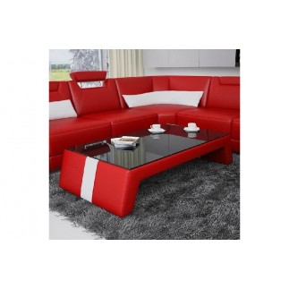 Table basse design SIARA, rouge