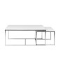 Ensemble de 3 tables basses contemporaines COSTA, Blanc