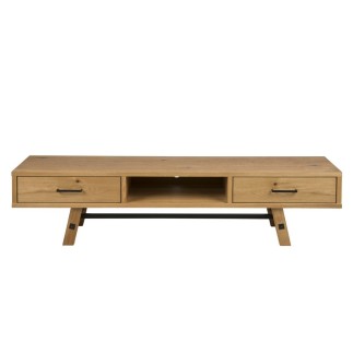 Meuble TV contemporain en bois massif, STERN