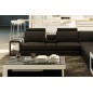 Canapé d'angle en cuir luxe italien 5/6 places XERUS, cuir haut de gamme italien vachette. Cuir Prestige luxe. Noir et blanc, an Canapé d'angle en cuir luxe italien 5/6 places XERUS, cuir haut de gamme italien vachette. Cuir Prestige luxe. Noir et blanc, an