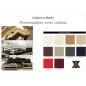 Canapé d'angle en cuir luxe italien 5/6 places XERUS, cuir haut de gamme italien vachette. Cuir Prestige luxe. Couleurs personna