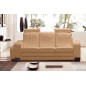 Canapé 3 places en cuir italien ROSSO, beige Canapé 3 places en cuir italien ROSSO, beige
