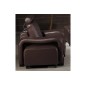 Ensemble composé d'un canapé 3 places et d'un canapé 2 places et d'un fauteuil en cuir luxe italien, ROSSO, chocolat