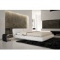 Lit design en cuir italien de luxe LETTO, noir, 140x190 Lit design en cuir italien de luxe LETTO, noir, 140x190