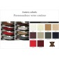 Lit design en cuir italien de luxe LETTO, couleur personnalisée, 160x200