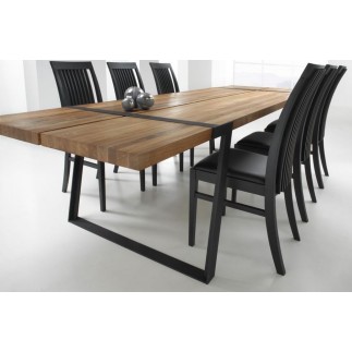 Grande table à manger GIGANT de marque Canett, modèle 290 cm de long. Version: Neutre, Huilé, Noir, Peint