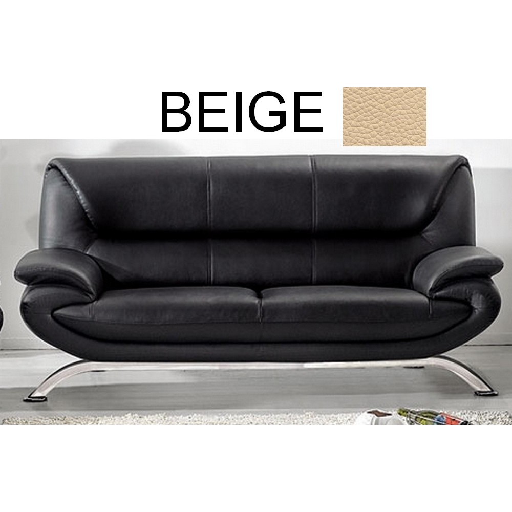 Canapé 3 places PASSY en cuir haut de gamme italien vachette Vénésetti. Tout cuir supérieur luxe . Canapé 3 places Beige 0325 - Canapé 3 places PASSY en cuir haut de gamme italien vachette Vénésetti. Tout cuir supérieur luxe . Canapé 3 places Beige 0325 -