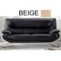 Canapé 3 places PASSY en cuir haut de gamme italien vachette Vénésetti. Tout cuir supérieur luxe . Canapé 3 places Beige 0325 - Canapé 3 places PASSY en cuir haut de gamme italien vachette Vénésetti. Tout cuir supérieur luxe . Canapé 3 places Beige 0325 -