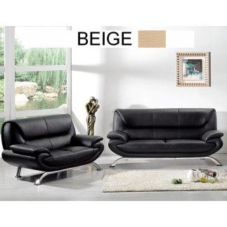 Canapé 3 places PASSY en cuir haut de gamme italien vachette Vénésetti. Tout cuir supérieur luxe . Canapé 3 places Beige 0325 -