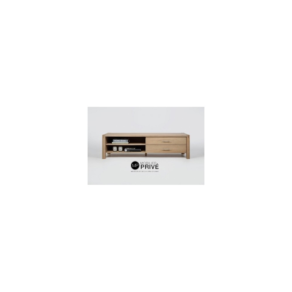 Meuble TV design en chêne, CORAL