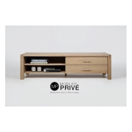 Meuble TV design en chêne, CORAL