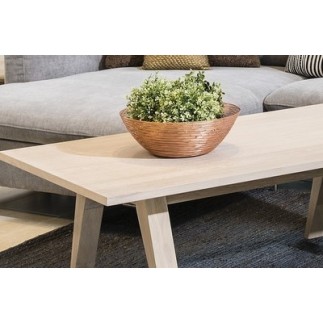 Table basse contemporaine, en bois massif, CINA, chêne