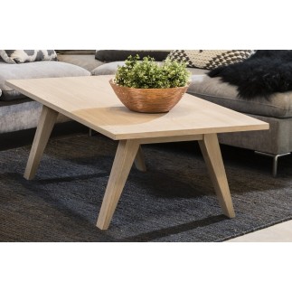 Table basse contemporaine, en bois massif, CINA