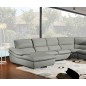 Canapé d'angle ELEGANCIO Gris Foncé en Cuir Prestige Luxe haut de gamme italien, Gris Foncé N°499, angle droit Canapé d'angle ELEGANCIO Gris Foncé en Cuir Prestige Luxe haut de gamme italien, Gris Foncé N°499, angle droit