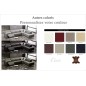 Canapé d'angle en cuir de buffle italien 7/8 places RELAXZEN, couleur personnalisée, angle droit