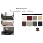 Canapé d'angle cuir buffle italien 5 places , SARDAIGNE, couleur personnalisée, angle gauche