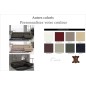 Canapé d'angle en cuir buffle italien 5 places , SARDAIGNE, couleur personnalisée, angle droit;