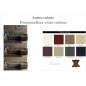 Canapé d'angle convertible en cuir buffle italien 5 places, ALLURE, couleur personnalisée, angle droit