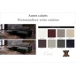Canapé d'angle relax en cuir de buffle italien de luxe 5 places BRIO, couleur personnalisée, angle droit
