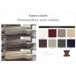 Canapé d'angle convertible en cuir de buffle italien de luxe 5 places ANTHONY, couleur personnalisée, angle droit.