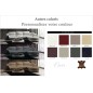Canapé d'angle en cuir Buffle italien 5/6 places GENEVE, table offerte, couleur personnalisée, angle droit