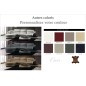 Canapé d'angle cuir Buffle italien 5/6 places GENEVE, table offerte, couleur personnalisée, angle gauche