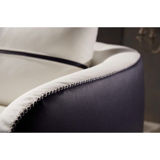 Canapé d'angle cuir Buffle italien 5/6 places GENEVE, table offerte, couleur personnalisée, angle gauche
