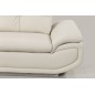 - Canapé d'angle en cuir buffle italien de luxe 6/7 places BELLALIGNA, blanc, angle gauche