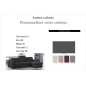 Canapé d'angle en tissu de qualité ZENITH, couleur personnalisée, angle droit, 4/5 places