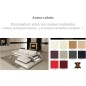 Canapé d'angle en cuir italien 6 places VINOTI, couleurs personnalisées, angle droit