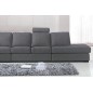 Canapé 6 places en tissu de qualité GALLA, gris clair