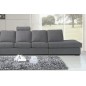 Canapé 7 places en tissu de qualité LIVING, gris clair