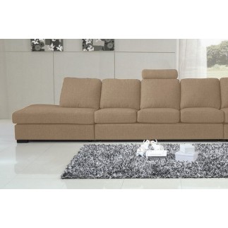 Canapé 7 places en tissu de qualité LIVING, beige