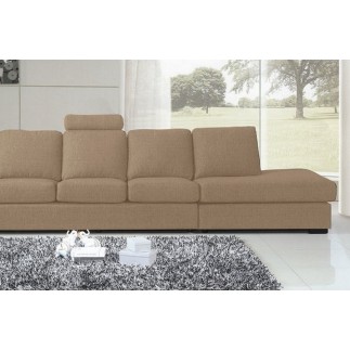 Canapé 7 places en tissu de qualité LIVING, beige